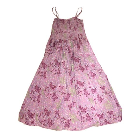 URBAN OUTFITTERS Kimchi Blue Smocked Midi Sundress in Purple Floral (M/L) - Picture 7 of 9